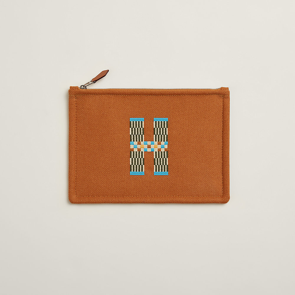 ☆４色展開☆【Hermes】Flat H Natte case ポーチ L ☆カラフルな4色展開☆【Hermes】Flat H Natte case ポーチ L